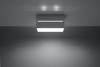 Downlight LAMPA sufitowa SL.0385 metalowa OPRAWA prostokątna szara