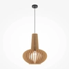 Lampa zawieszana Roots MOD193PL-01W1 Maytoni japandi do sypialni czarna beżowa