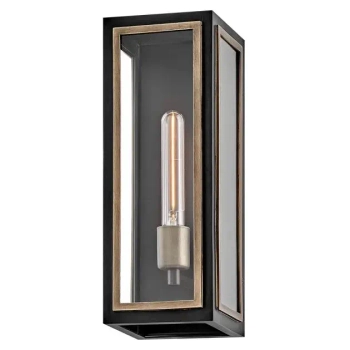 Loftowy kinkiet ścienny Shaw QN-SHAW-1M-BK do ogrodu IP44 czarny brąz