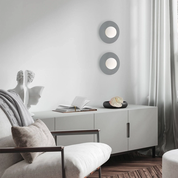 Lampa sufitowa do przedpokoju Pixi 10232 bubble ball biała szara