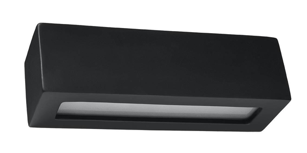 LAMPA ścienna SL.0878 ceramiczna OPRAWA prostokątny kinkiet listwa czarna