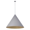 Pojedynczy zwis lampa VESUVIO 41050 nad stół stożek szary złoty