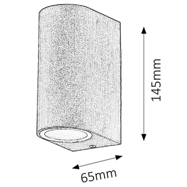 Ogrodowa LAMPA elewacyjna CHILE 8019 Rabalux metalowa OPRAWA zewnętrzny kinkiet IP44 outdoor antyczny brąz