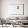 Dekoracyjna lampa wisząca Nerom PND-22374C-BK Italux do salonu czarny szary