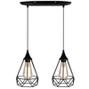 Metalowa lampa wisząca do salonu Graf 32-62895 czarna