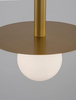 Lampa wisząca Art Deco URUAPAN LE42891 Luces Exclusivas kula do holu złota