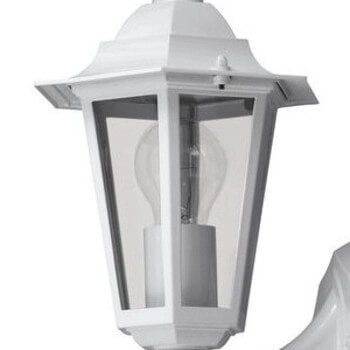 Lampa na elewację metalowa VELENCE 8203 szklana IP43 przezroczysta biała