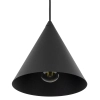 Lampa wisząca do salonu CONO 10058 trójkątna czarny