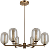 Lampa wisząca Perano PND-4215-6-HBR Italux do gabinetu antyczny brąz