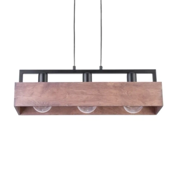 Wisząca lampa loftowa Dakota 31746 nad wyspę brązowa czarna