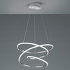 Wisząca lampa NEMENIA DL106-37051 RL Light LED 36W 4000K pofalowana chrom
