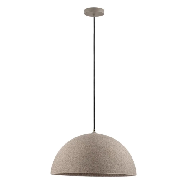 Wisząca lampa do jadalni NAVIRTA LE45342 kopułowa brązowa