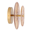 Kinkiet ścienny LUXIO ST-3315-2 gold Step LED 6W 3000K bursztynowa