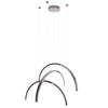 Metalowa lampa zwieszana Trioarc P0508 LED 63W 3000K czarny połysk
