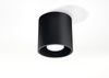 Sufitowa lampa downlight SL.0016 metalowa tuba czarna OUTLET