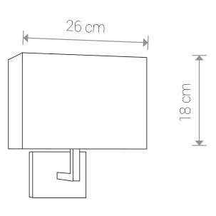 Kinkiet LAMPA ścienna HOTEL 4730 Nowodvorski abażurowa OPRAWA prostokątna biała