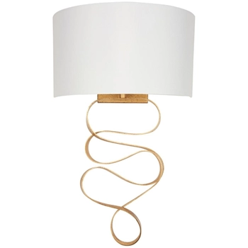 Kinkiet ścienny L&-182070 Light& dekoracyjny z abażurem złoty ecru