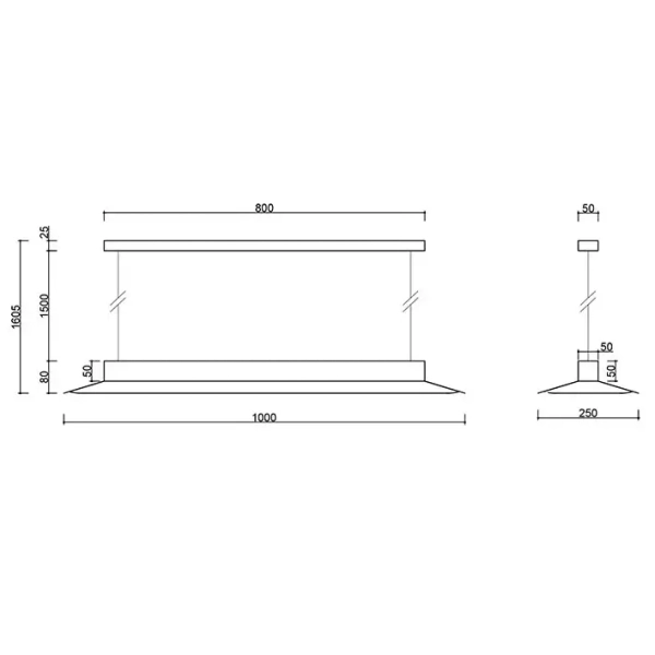 Wisząca lampa ledowa Yottsu YOA622P02 LED 14,4W 3000K czarny
