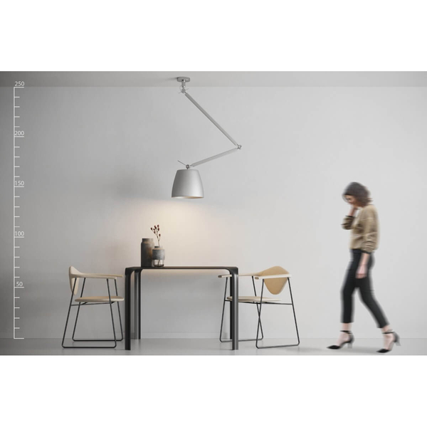 Metalowa lampa wisząca Zyta AZ2304+AZ2596 Azzardo regulowany chrom