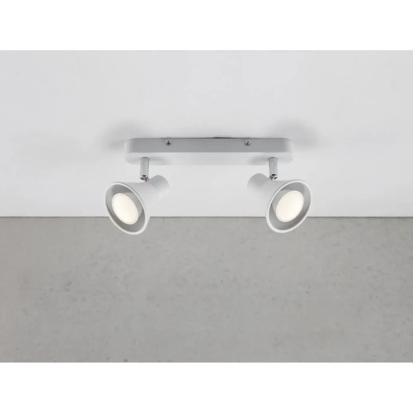 Lampa sufitowa reflektorki regulowane Eik 45770101 podwójna biały