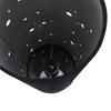 Stojąca LAMPA stołowa LARYSA 03807 Ideus ceramiczna LAMPKA abażurowa tuba kółka   czarna