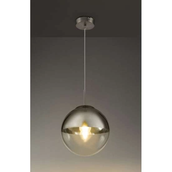 LAMPA wisząca VARUS 15852 Globo szklana OPRAWA zwis kula ball chrom przezroczysta