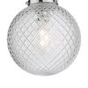 Kulista lampa ścienna Wayne WAY0150 szklana do łazienki IP44 chrom