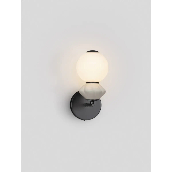 Kinkiet ścienny ceramiczny MONRETA LE45234 LED 6W 3000K na korytarz szary