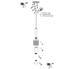Salonowa lampa wisząca nad stół Amo LP-0702/1P BK metalowa czarna