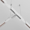Natynkowy łącznik-T magnetyczny metalowy Exility TRA034CT-41W-DE biały