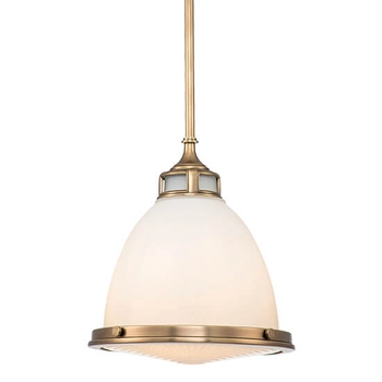 Jadalniana lampa wisząca Amelia HK-AMELIA-P-M-HB retro mosiądz biały