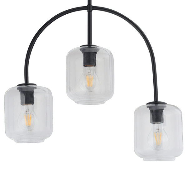 Loftowa lampa sufitowa SHINE 32245 Sigma łukowa nad stół czarna