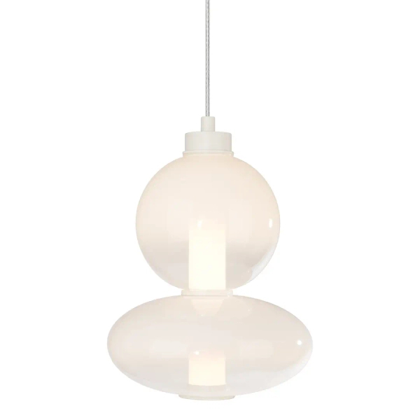Zwisowa lampa do salonu DAPHNE ML0862 LED 12W 3000K biała złota