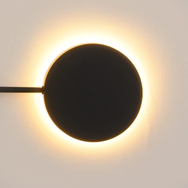 Metalowy kinkiet Clex MW1134-1120 Step LED 12W 3000K do holu czarny