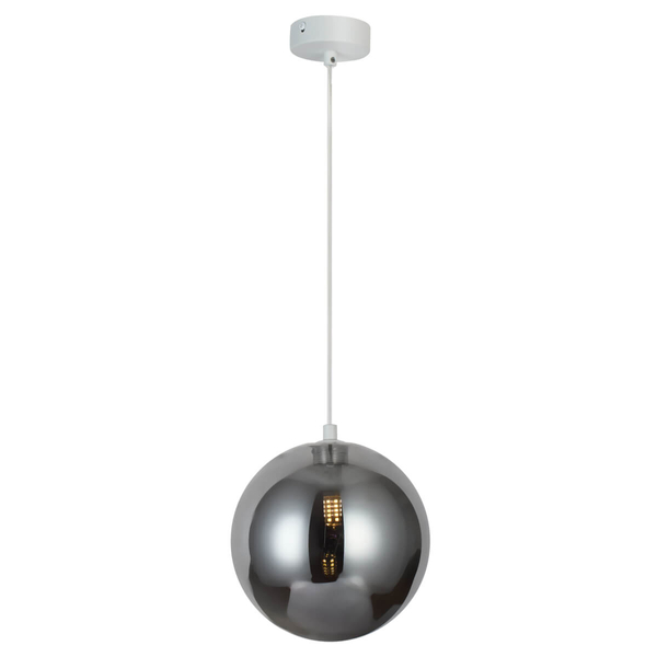 Kulista lampa zwisowa BUBBLES AZ5953+AZ5959 szklana biała przydymiona