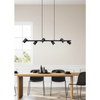 Lampa wisząca na listwie VANTOS DL632302400 Trio metalowa czarny