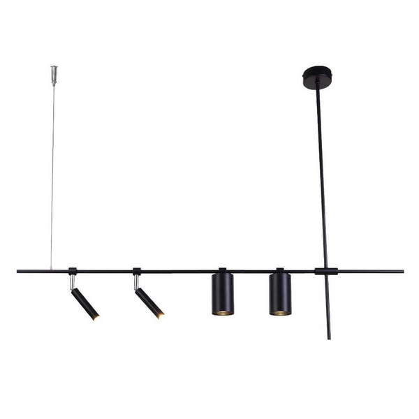 Regulowana LAMPA wisząca NAMASU 7926 Shilo metalowa tuby czarne