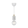 Lampa wisząca marmurowa SIV 45883001 do jadalni biała