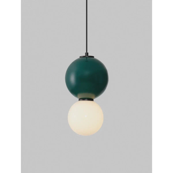 Porcelanowa lampa wisząca kula JORELIA LE45253 LED 6W 3000K zielona biała