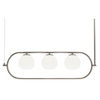 Metalowa lampa wisząca Erich MOD221PL-03N kule chrom