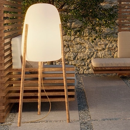 Zewnętrzna lampa ogrodowa Rocket LUMRCK145SSNW biała