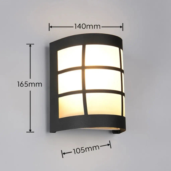Zewnętrzna lampa elewacyjna SINTRA R26456132 IP44 czarny
