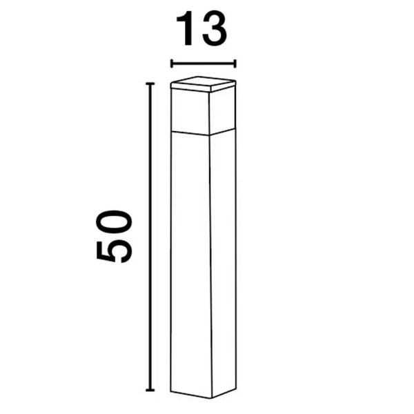 Nowoczesna lampa do ogrodu Ferron LE71469 stojąca pionowa szary