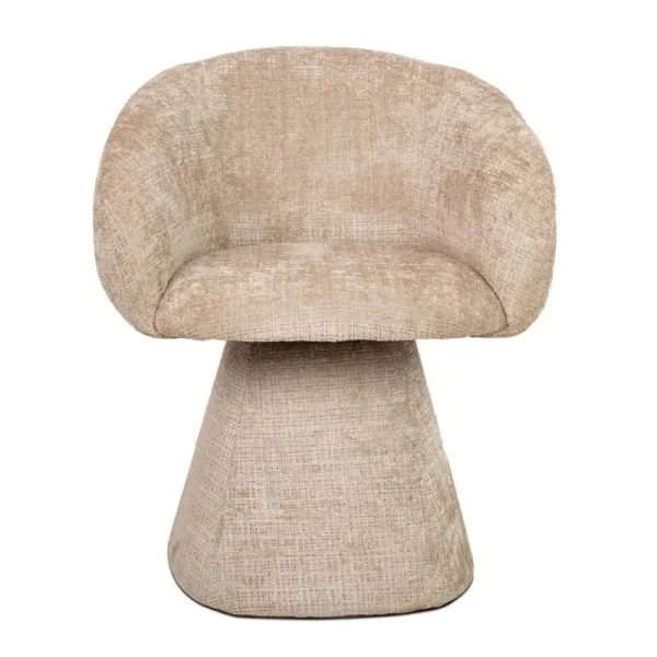 Obrotowe krzesło PEDRA MM1501100298 beżowe taupe tkanina 45cm