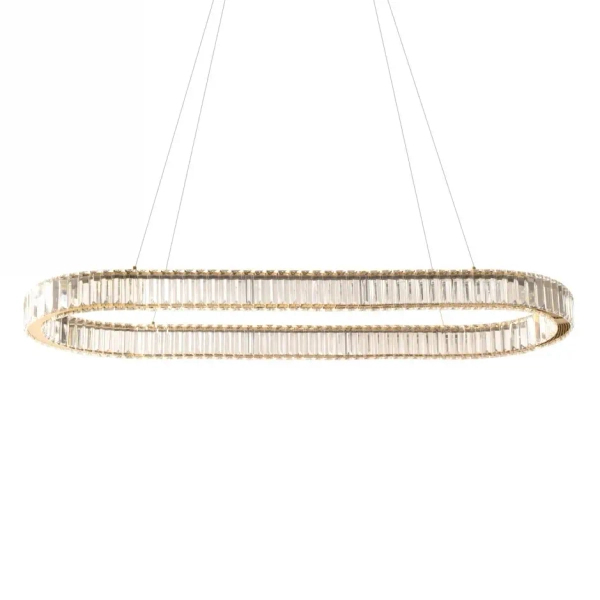 Lampa wisząca glamour 2-punktowy nad stół SPARK LED 71W 3000-6000K AZ6711 złoty aluminium