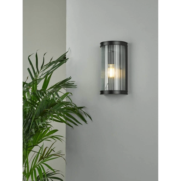 Ścienna lampa łazienkowa Anund ANU0722 IP44 czarny przydymiony