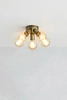 Ściemnialna lampa sufitowa Mazzo 108553 Markslojd 5-punktowa złota