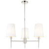 Wisząca lampa abażurowa L&-199455 Light& hampton biała nikiel