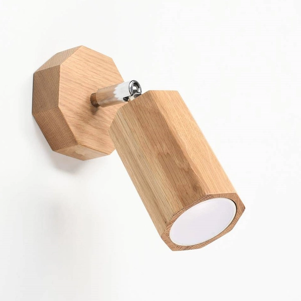 Regulowany kinkiet ekologiczny SL.1028 drewniana lampa