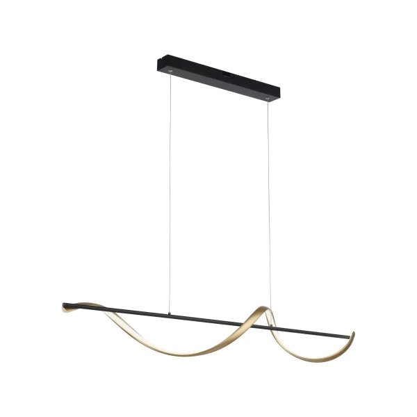 Wisząca lampa Q-SWING mosiądz antracyt 2385-13 1xLED 24W CCT nad stół
